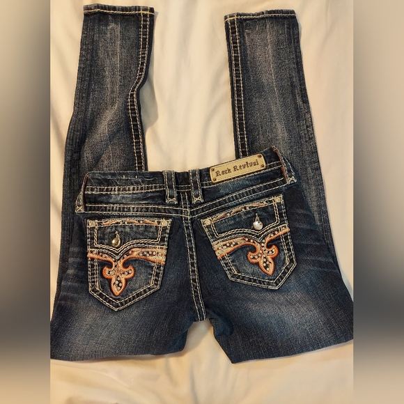 Rock Revival YUI Skinny Low Rise Edgy Stretch Jeans - 27" - Picture 9 of 9